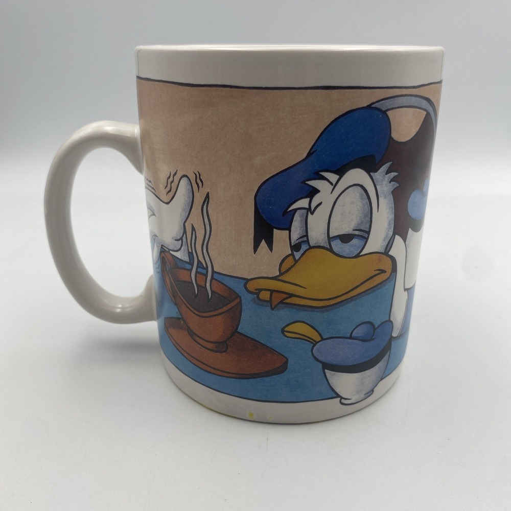 Disney Oversized Donald Duck Ceramic Coffee Mug 28 Oz Sleepy Huge Cup‎ 1998 USA